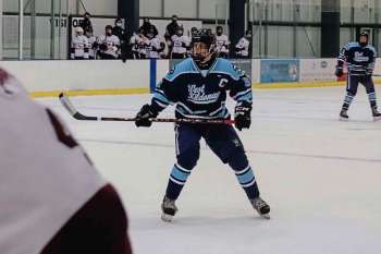 Supplied photo
West Kildonan leading scorer Zach Gallinger prowls the offensive zone for open space.