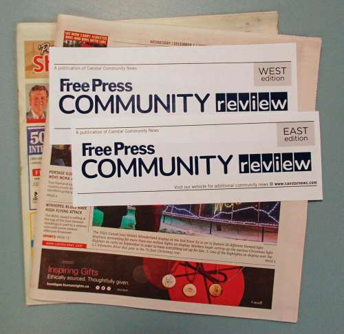 Canstar photo illustration 
On Jan. 5, 2022, Canstar Community News will unveil the Free Press Community Review East edition and Free Press Community Review West edition.