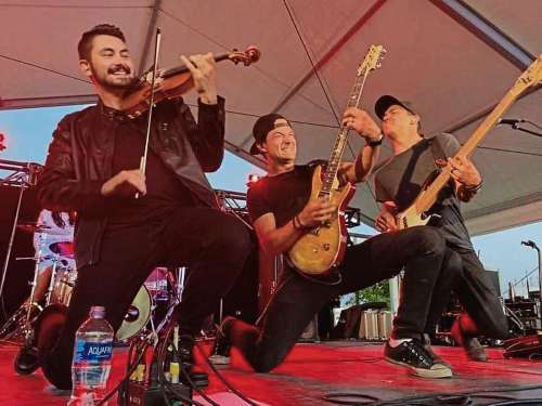 SUPPLIED
Nov. 25, 2021 - Growing up in Portage La Prairie, Troy Flamand (centre), started out playing the fiddle before he got into guitar lessons as a teen. Flamand has found inspiration to become a better country guitar player through the music of Brad Paisley, Alan Jackson, Vince Gill and Keith Urban. (SUPPLIED PHOTO)