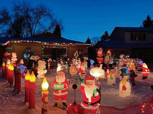 Supplied photo
Darlene Smith and her husband go above and beyond each year to make their outdoor holiday display “bigger and better” than the previous season. This year, the couple’s front yard boasts 17 inflatables, 23 blow molds and one Christmas tree.