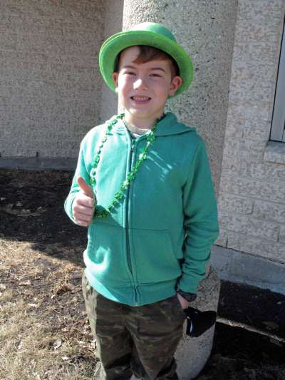 Photo by Simon Fuller
Eight-year-old Grady Batchelor received a kidney transplant on April 1. From March 11 to 18, the community at École Julie-Riel organized Kidney Kare — an extra special spirit week for him.