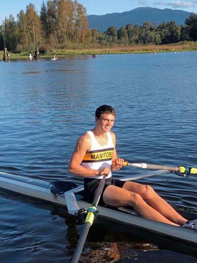 Supplied photo
Mike Caryk is pictured here on the water. The St. Vital resident was one of four recipients of this year’s Peter Nykoluk Rowing Scholarships.