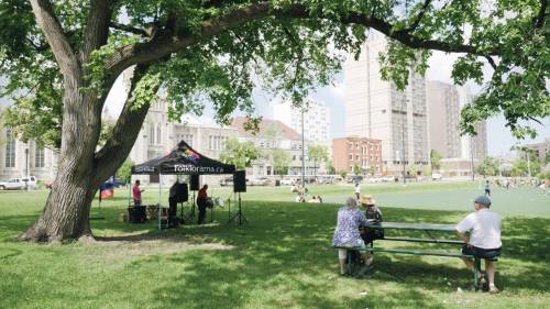 The West End BIZ has partnered with Folklorama and Curbside Concerts Canada to bring musical performances to Central Park on Wednesdays and Fridays at noon throughout July and August.