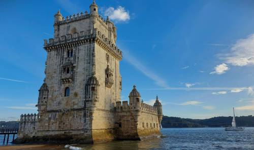 Photo by RoseAnna Schick
                                Torre de Belém (Belém Towner)was constructed in the 16th century and was initially a lookout tower, protecting the entrance to Lisbon’s port.