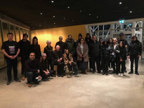 Supplied photo
                                River Heights MLA Jon Gerrard and his wife, Naomi, joined members of the local Iranian community at a Dec. 23 gathering at the Canadian Museum for Human Rights in support of Iranians protesting the human rights abuses of the Iranian regime.