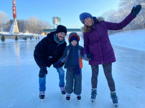 Winter river trail up and running again