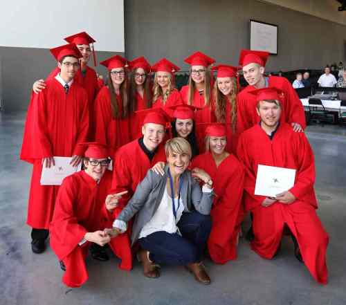 Photojournalist Ruth Bonneville (centre) has spent a decade helping the Free Press chronicle the Class of 2017, seen here at their convocation.