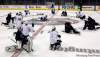 BORIS MINKEVICH / WINNIPEG FREE PRESS
The Winnipeg Jets practice at Nationwide Arena in Columbus, Ohio, today.