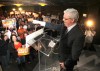 Ruth Bonneville / Winnipeg Free Press
Premier Greg Selinger gives the thumbs up to hundreds of supporters at the Convention Centre.