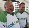 Joe Bryksa / Winnipeg Free Press
Winnipeg Jets Legends Bobby Hull, left, and Dale Hawerchuk were at Portage and Main today in Winnipeg to kick off a battery recycling program.