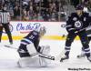 TREVOR HAGAN/WINNIPEG FREE PRESS
Winnipeg Jets' goaltender Ondrej Pavelec (31) makes a save late in the first period against the San Jose Sharks Thursday.