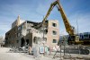 MIKE.DEAL@FREEPRESS.MB.CA 091117 - Tuesday, November 17th, 2009 The Friends of Upper Fort Garry (FUFG) began the demolition of the building at 100 Main Street writing the next chapter in Upper Fort Garry�s long, rich history tomorrow with the swing of a crane. FUFG took ownership of 100 Main Street on June 1, 2009, along with the Gate property.  FUFG are working on the plans for the development of the site and plan to have public open houses in early 2010. TODAY, the 100 Main Street building will come down and open up the site for the first time in many years. WINNIPEG
