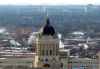 BORIS MINKEVICH / WINNIPEG FREE PRESS

Photos of the city taken from the Prairie 360 restaurant, formerly known as Revolving Restaurant (Fort Garry Place/Garry Street). The Golden Boy on the top of the The Manitoba Legislative Building. Feb. 8, 2017