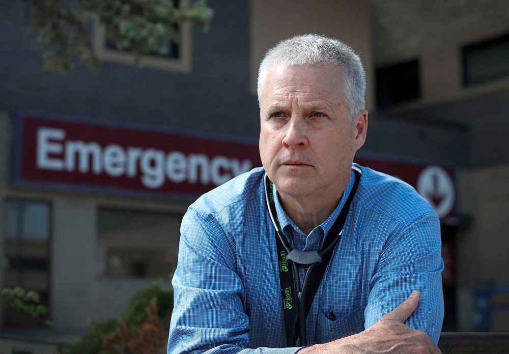 RUTH BONNEVILLE /  WINNIPEG FREE PRESS 
St. Boniface ER Paul Doucet said staff were at 'a critical state in the emergency department' on Wednesday morning.