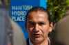 MIKE DEAL / WINNIPEG FREE PRESS
Manitoba NDP Leader Wab Kinew said the announcement of a new review of Manitoba Hydro's operations has raised the spectre that parts or all of Manitoba Hydro will be privatized.