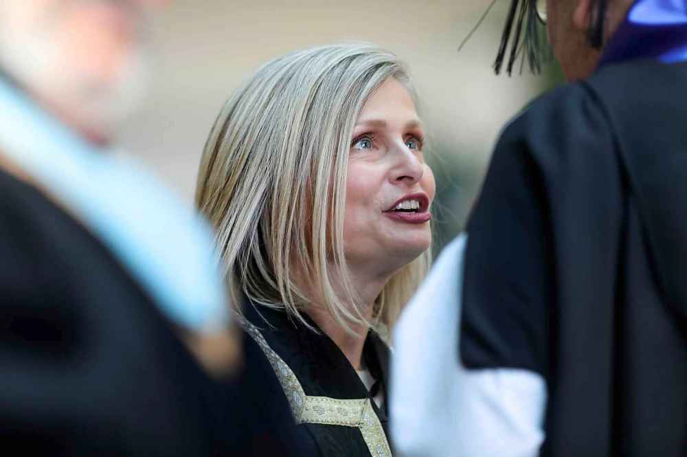 Mahon is determined to meet with all the student communities the school needs to serve — Indigenous, international, LGBTTQ+, newcomers. (Ruth Bonneville / Winnipeg Free Press)