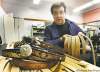 WAYNE.GLOWACKI@FREEPRESS.MB.CA
Out of prison after 23 years, Frank Ostrowski is trying to make a living making custom belts in his Winnipeg shop.