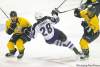 TREVOR HAGAN / WINNIPEG FREE PRESSWinnipeg Jet Patrice Cormier is tripped up between Nashville Predators Kevin Klein and David Legwand Friday night.