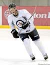 MIKE DEAL / WINNIPEG FREE PRESS
MIKE DEAL / WINNIPEG FREE PRESSWinnipeg Jets defenceman Derek Meech is all smiles during practice at the MTS Iceplex Tuesday.