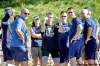 TREVOR HAGAN / WINNIPEG FREE PRESSCoach Claude Noel (middle) and owner Mark Chipman (third from right) were active participants Wednesday.