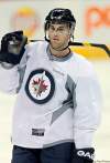 Mike Deal / Winnipeg Free PressFor obvious reasons, Jets captain Andrew Ladd will seriously consider making a full-time commitment to the visor.