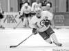 JOE BRYKSA / WINNIPEG FREE PRESS Defenceman Mark Flood practises with his Winnipeg Jets teammates Monday at the MTS Iceplex.