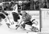 CP
Gerry Broome / The Associated PressHurricanes goalie Cam Ward defends the goal as Jets defenceman Dustin Byfuglien makes one of his frequent forays into enemy territory.