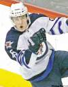CP
Winnipeg Jets forward Mark Scheifele (45) scores the Jets second goal  against Columbus Blue Jackets goalie Curtis Sanford (30)  during first period pre-season NHL action in Winnipeg on Tuesday, September 20, 2011.  THE CANADIAN PRESS-John Woods