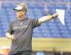 JOE BRYKSA / WINNIPEG FREE PRESS archivesWinnipeg Blue Bombers defensive co-ordinator Tim Burke now knows which way he�s going.