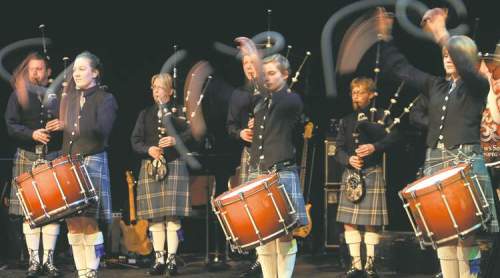 TREVOR HAGAN / WINNIPEG FREE PRESS
The St. Andrew's Society of Winnipeg Pipe Band gets Doug Speirs' blood boiling every time.