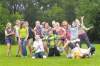 Windsor School Class of 2017 Grade seven students horse around in their school grounds at the end of their school day during their final days of grade seven.