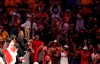 This Thursday, June 13, 2019, photo shows Toronto Raptors general manager Masai Ujiri holding the championship trophy after the Raptors defeated the Golden State Warriors in Game 6 of basketball's NBA Finals in Oakland, Calif. (AP Photo/Tony Avelar)