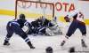Trevor Hagan / The Canadian Press
Winnipeg Jets' goaltender Ondrej Pavelec (31) makes a glove save with Dustin Byfuglien (33) and Washington Capitals' Troy Brouwer (20) looking for a rebound during first period NHL action at MTS Centre in Winnipeg Thursday.