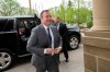 Premier Jason Kenney arrives to a meeting with Alberta NDP Leader Rachel Notley and senators in Edmonton, Alta., on Thursday, May 23, 2019. THE CANADIAN PRESS/Amber Bracken