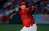 Los Angeles Angels starter Matt Harvey throws to a Seattle Mariners batter during the fourth inning of a baseball game Saturday, July 13, 2019, in Anaheim, Calif. (AP Photo/Marcio Jose Sanchez)