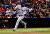 New York Mets' Adeiny Hechavarria scores on a base hit by teammate Carlos Gomez during the eighth inning of a baseball game against the Arizona Diamondbacks, Friday, May 31, 2019, in Phoenix. (AP Photo/Matt York)