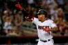 Arizona Diamondbacks' Ketel Marte reacts after hitting a two-run home run against the Colorado Rockies in the sixth inning of a baseball game Monday, Aug. 19, 2019, in Phoenix. (AP Photo/Rick Scuteri)