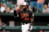 Baltimore Orioles' Dwight Smith Jr. celebrates his grand slam during the first inning of a baseball game against the San Francisco Giants, Friday, May 31, 2019, in Baltimore. (AP Photo/Nick Wass)