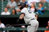 New York Yankees' Gary Sanchez drops his bat as he watches his three-run home run during the first inning of the team's baseball game against the Baltimore Orioles, Tuesday, May 21, 2019, in Baltimore. (AP Photo/Nick Wass)