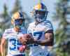 SASHA SEFTER / WINNIPEG FREE PRESS
Winnipeg Blue Bombers running back Johnny Augustine during  practice at the University of Manitoba Wednesday morning.