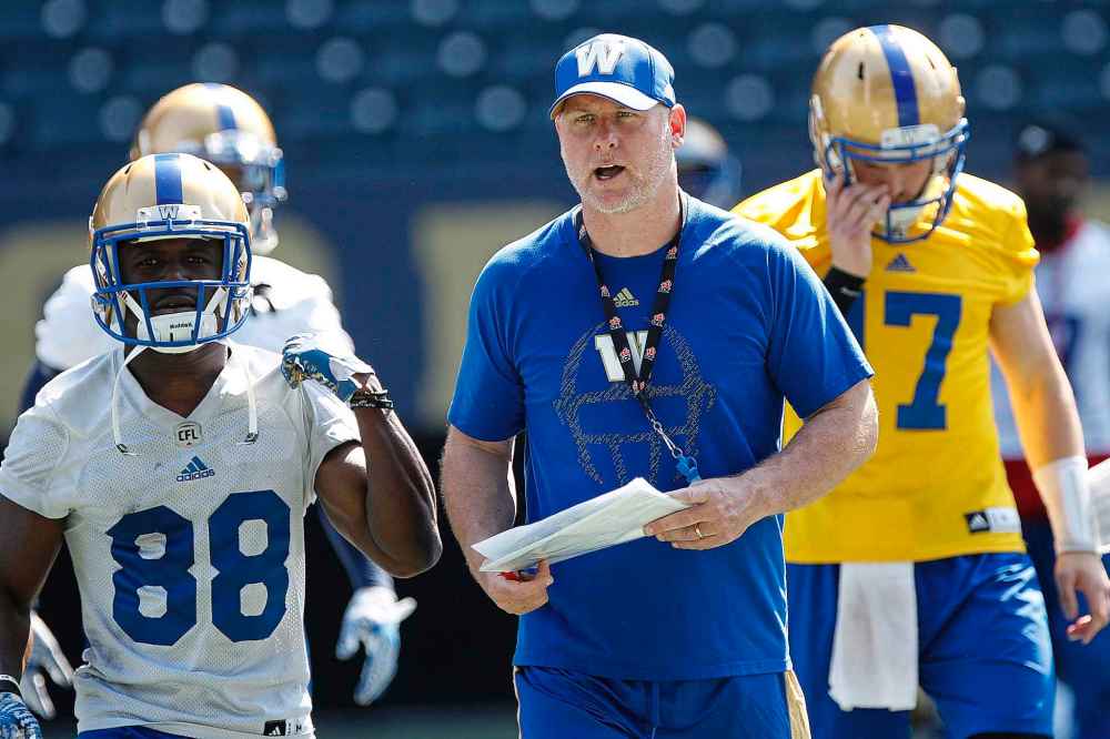 JOHN WOODS / WINNIPEG FREE PRESS FILES
Winnipeg Blue Bombers' offensive coordinator Paul LaPolice feels he shares the blame: 