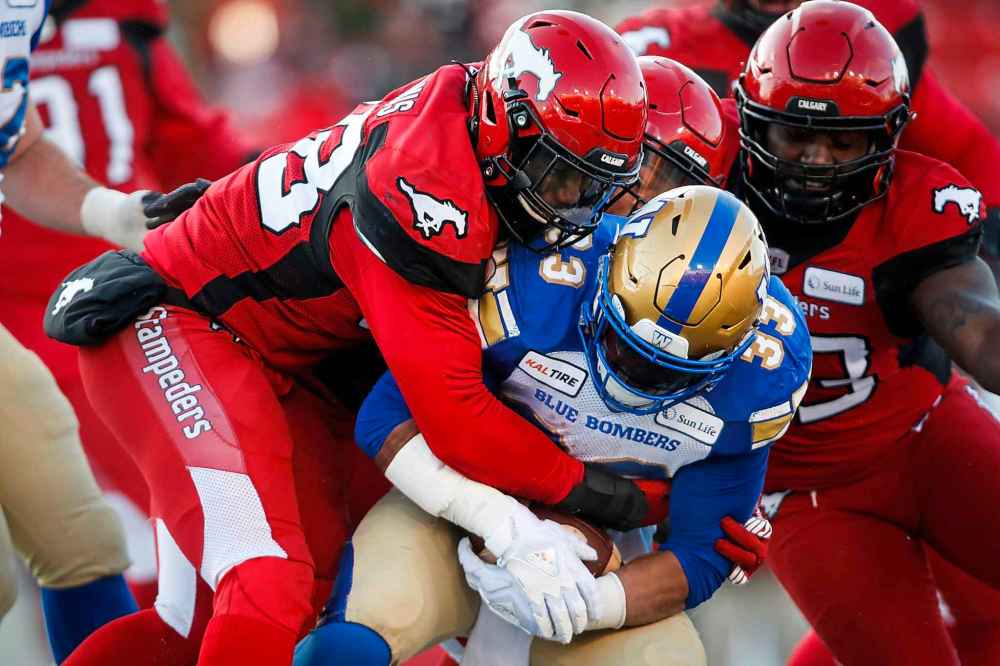 THE CANADIAN PRESS/Jeff McIntosh
The Winnipeg Blue Bombers came up with the perfect game plan which they executed flawlessly against the Stampeders last Sunday.