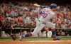 New York Mets' Pete Alonso grounds into a double play against San Francisco Giants' Madison Bumgarner, but drives in a run during the first inning of a baseball game Thursday, July 18, 2019, in San Francisco. (AP Photo/Ben Margot)