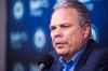 MIKAELA MACKENZIE/WINNIPEG FREE PRESS
General manager Kevin Cheveldayoff speaks to the media at the end of the Jets' season at the Bell MTS Centre on Monday.