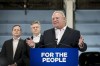 Ontario Premier Doug Ford gives remarks at a car dealership alongside MPP Jeff Yurek and provincial Environment Minister Rod Phillips, in Toronto, on Monday, April 1, 2019. THE CANADIAN PRESS/Christopher Katsarov