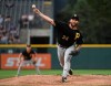 Pittsburgh Pirates starting pitcher Trevor Williams (34) delivers against the Colorado Rockies in the first inning of a baseball game Thursday, Aug. 29, 2019, in Denver. (AP Photo/John Leyba)