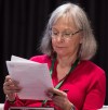 Chief commissioner Marion Buller reads notes during the final day of hearings at the National Inquiry into Missing and Murdered Indigenous Women and Girls, in Richmond, B.C., on Sunday April 8, 2018. Survivors and families of missing and murdered Indigenous women and girls are preparing for what's anticipated to be a highly emotional ceremony in Gatineau, Que., on Monday to mark the release of a report that names the issue as nothing short of a 