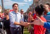 Liberal leader Justin Trudeau greets supporters while campaigning Sunday, September 22, 2019 in Brampton, Ontario. Conservative Leader Andrew Scheer and Liberal rival Justin Trudeau are each hoping to discover a bountiful crop of support as they focus today's federal campaign efforts on the densely populated suburbs north of Toronto and the rest of the so-called Golden Horseshoe. THE CANADIAN PRESS/Ryan Remiorz