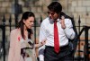 The Prime Minister of New Zealand Jacinda Ardern, left, talks to the Canadian Prime Minister Justin Trudeau as they arrive for the the second day of the Commonwealth Heads of Government 2018 for a behind closed doors meeting in Windsor, England, Friday, April 20, 2018. Trudeau spoke with his counterpart in New Zealand on Saturday, offering his condolences for the 50 people killed and dozens injured following Friday's shootings at two mosques in Christchurch. THE CANADIAN PRESS/AP/Frank Augstein