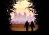 A couple walks through a forest with the Frankfurt skyline in background near Frankfurt, Germany, Oct. 21, 2018. Development that's led to loss of habitat, climate change, overfishing, pollution and invasive species is causing a biodiversity crisis, scientists say in a new United Nations science report released Monday, May 6, 2019. THE CANADIAN PRESS/AP-Michael Probst